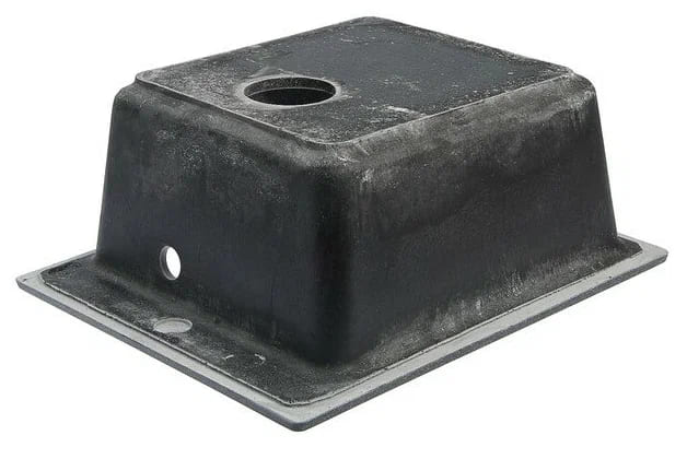 картинка Мойка кухонная из камня Линди Z8Q4, 425х500х195 мм, глянцевая, черная от магазина АСЯ