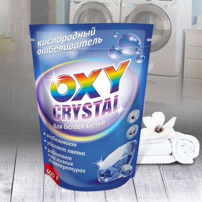 картинка Отбеливатель кислородный Oxy crystal для белого белья 600 г. от магазина АСЯ