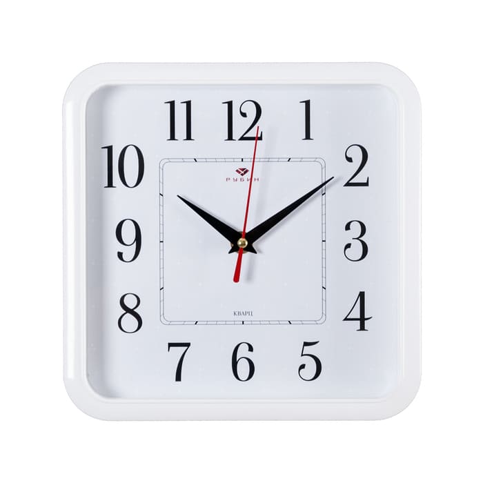 картинка Часы настенные Рубин 22х22 см квадрат, 2223 в ассортименте от магазина АСЯ