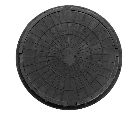картинка Люк черный D-740 полимерно-песчанный, дачный, тип-Л, 1.5тн от магазина АСЯ