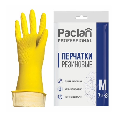 картинка Перчатки резиновые Paclan Professional L/M от магазина АСЯ