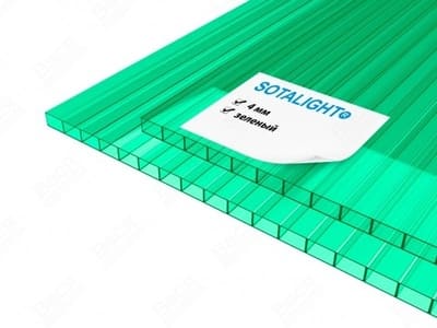 картинка Сотовый поликарбонат 4 мм цветной Sotalight ( Соталайт ) 6000х2100 мм 0,52кг/м2 от магазина АСЯ