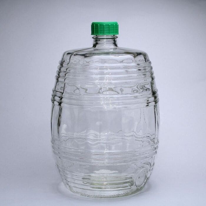картинка Бутыль 10 л Бочонок (прозрачный) стеклянный от магазина АСЯ