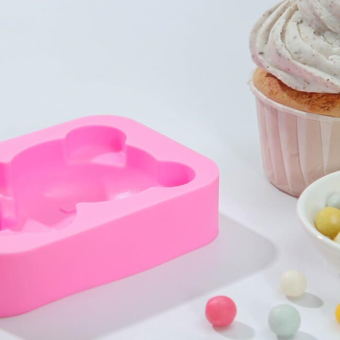 картинка Форма для мороженого «Мишутка», 14×8×2,5 см, Доляна розовый, 7393547 от магазина АСЯ