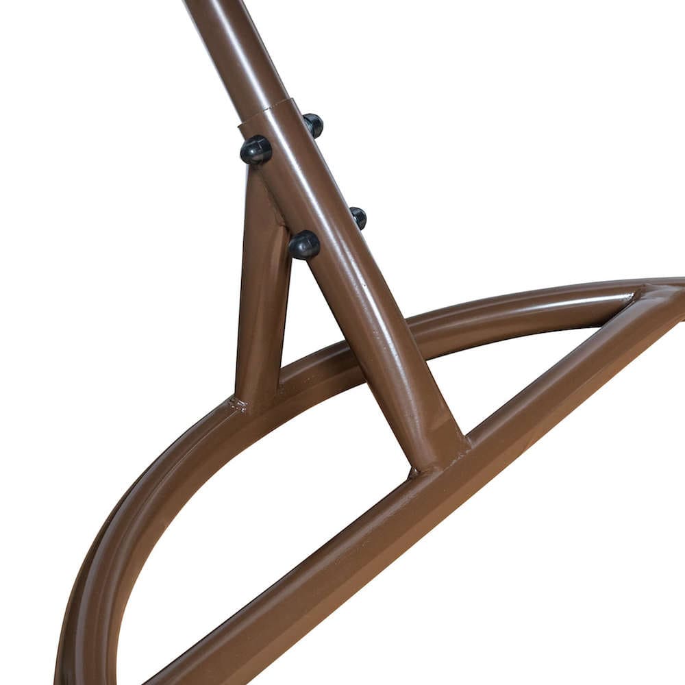 картинка Подвесное кресло Leset Бали коричневое с бежевой подушкой от магазина АСЯ