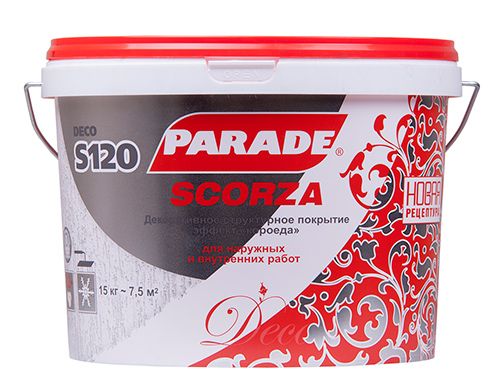 картинка Декоративное покрытие PARADE DECO SCORZA S120 эффект короед 15кг от магазина АСЯ