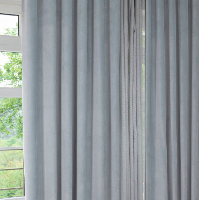 картинка Портьера Орлеан, цвет светло-серый от магазина АСЯ
