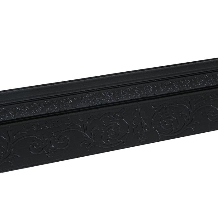 картинка Самоклеящийся ПВХ плинтус 3D черный с узором, 2,3м от магазина АСЯ