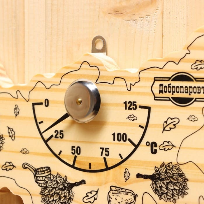 картинка Термометр для бани "Карта России", деревянный, 23 х 12 см, Добропаровъ, 9785838 от магазина АСЯ
