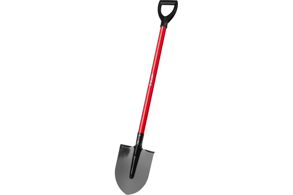 картинка Штыковая лопата МАСТЕР ЛКО, стальной черенок, с рукояткой, ЗУБР 39522 от магазина АСЯ