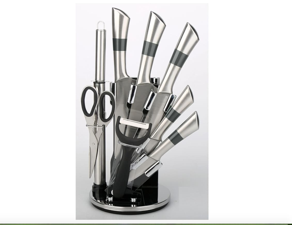 картинка Набор ножей Rashel 9 пр. из нержавеющей стали R-07 от магазина АСЯ