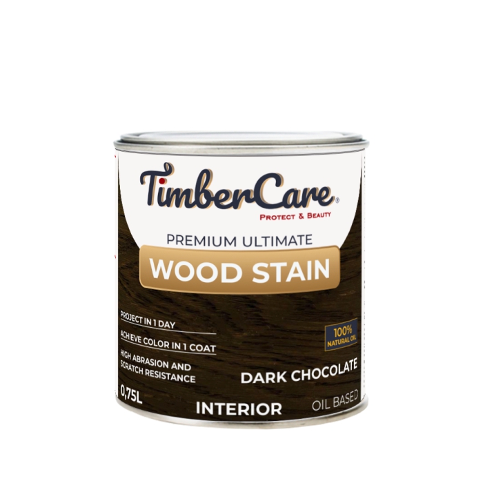 картинка Масло тонирующее TIMBERCARE Wood Stain 2в1, темный шоколад 0,75л, 350090 от магазина АСЯ