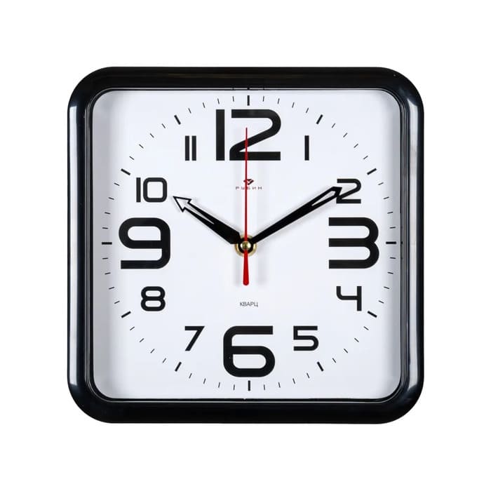 картинка Часы настенные Рубин 22х22 см квадрат, 2223 в ассортименте от магазина АСЯ
