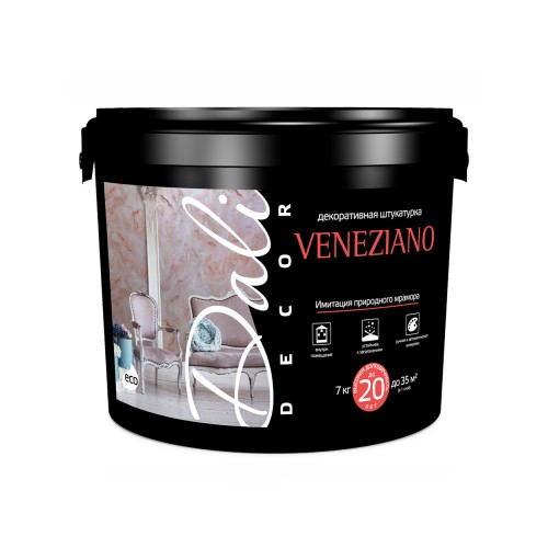 картинка Декоративная штукатурка акриловая DALI-DECOR VENEZIANO (венецианская штукатурка) 7 кг от магазина АСЯ