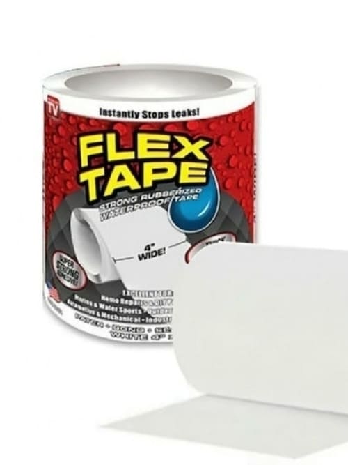 картинка Сверхсильная клейкая лента Flex Tape Стоп протечка, 10х100 см, белая от магазина АСЯ