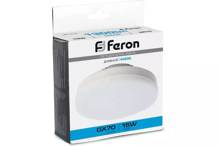 картинка Лампа светодиодная FERON LB-472 GX70 15W 6400K 48305  от магазина АСЯ