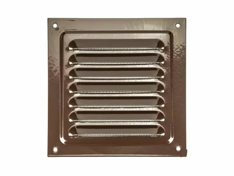 картинка Решетка вентиляционная с сеткой Vents МВМ 125с коричневая от магазина АСЯ