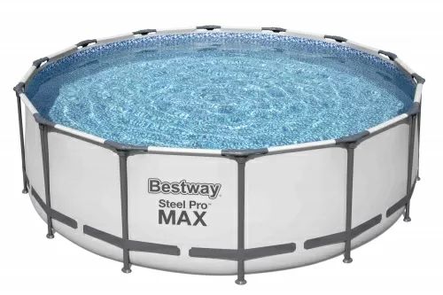 картинка Бассейн каркасный Bestway Steel Pro Max 427х122 см + фильтр-насос, лестница, тент 5612X от магазина АСЯ
