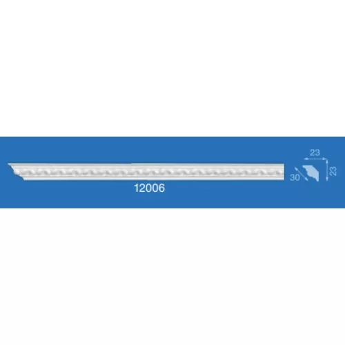 картинка Плинтус потолочный 12006 1,3м (23х23) мм инжекционный от магазина АСЯ