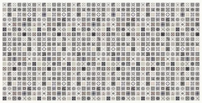 картинка Панель ПВХ 955х480 мм Мозаика Майолика металлик от магазина АСЯ