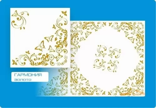 картинка Плита потолочная экструзионная "Гармония" золото с флексографией50х50, "Формат" от магазина АСЯ