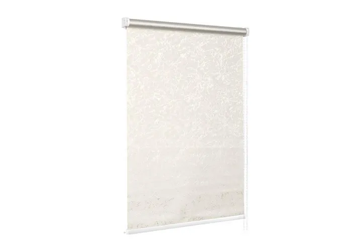 картинка Рулонная штора Delfa Сантайм жаккард "Венеция" 81х160 СРШ-01МЭ-29501, белый от магазина АСЯ