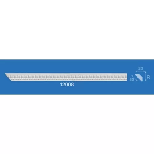 картинка Плинтус потолочный 12008 1,3м (23х23) мм инжекционный от магазина АСЯ