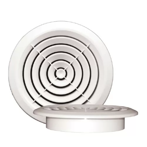 картинка Решетка вентиляционная круглая с фланцем D=150 ПКС 195/150 от магазина АСЯ