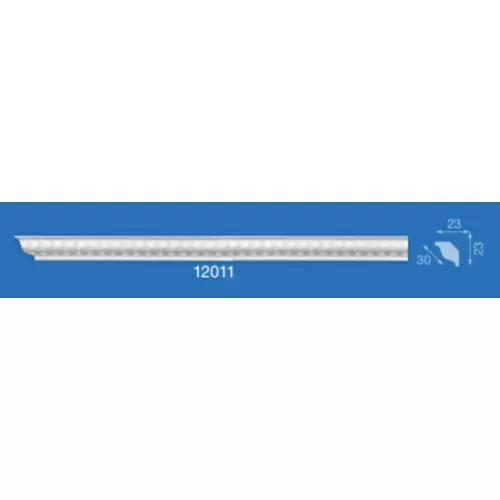 картинка Плинтус потолочный 12011 1,3м (23х23) мм инжекционный от магазина АСЯ
