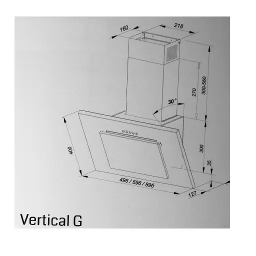 картинка Вытяжка кухонная MAAN Vertical G 60, графит от магазина АСЯ