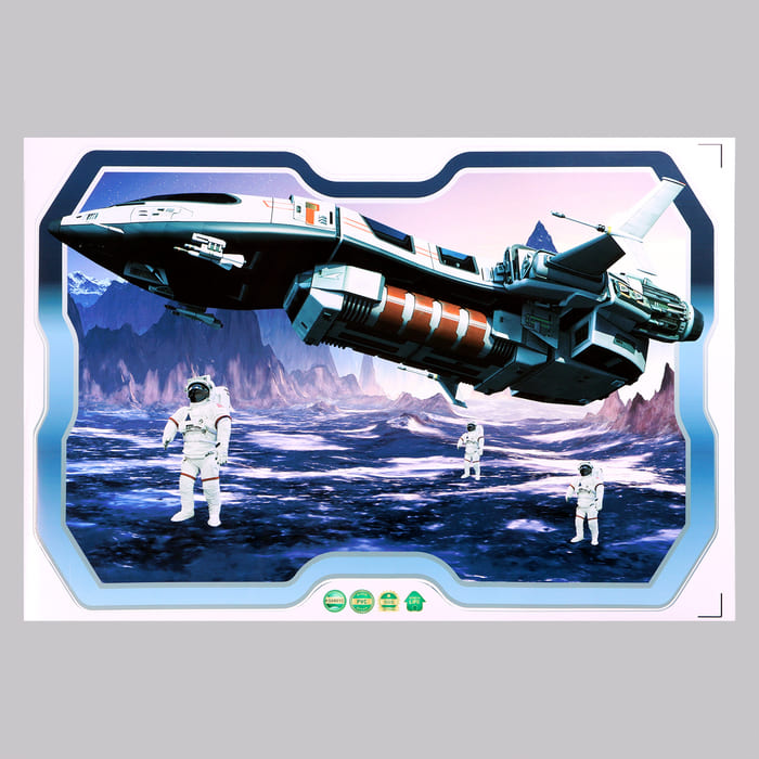 картинка Наклейка 3Д интерьерная Космос 57х42см от магазина АСЯ