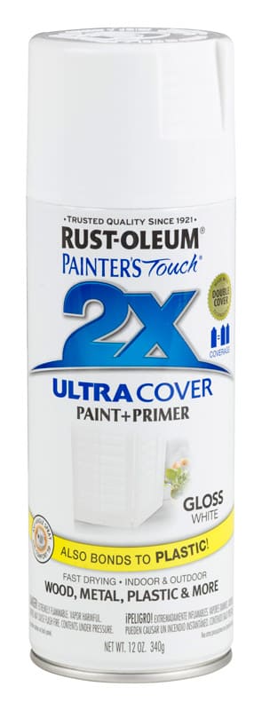картинка Краска Painter’s Touch Ultra Cover 2X универсальная глянцевая, белый глянцевый, 340 гр от магазина АСЯ