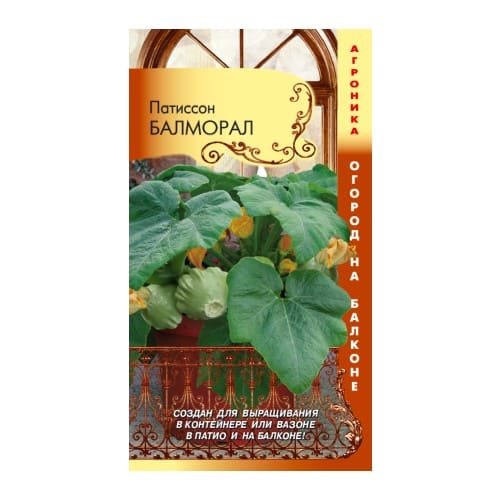 картинка Патиссон БАЛМОРАЛ 3 шт (плазменные семена) Огород на балконе от магазина АСЯ