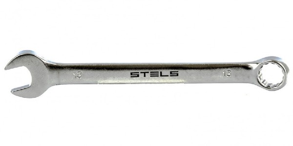 картинка Ключ комбинированный, 10 мм, CrV, матовый хром STELS 15206 от магазина АСЯ