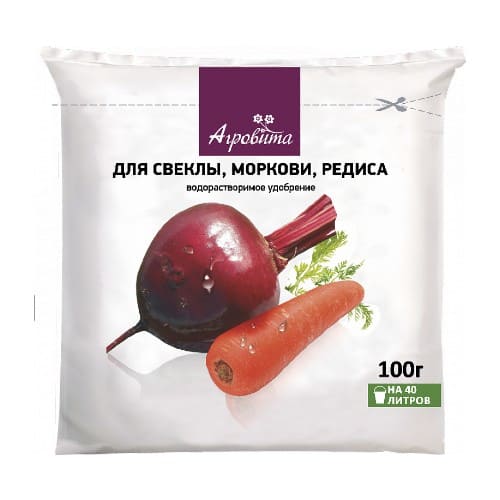 картинка Агровита Для свеклы, моркови, редиса 100гр Нов-Агро от магазина АСЯ