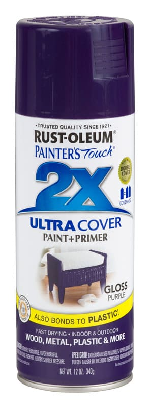 картинка Краска Painter’s Touch Ultra Cover 2X универсальная глянцевая, пурпурный, 340 гр от магазина АСЯ