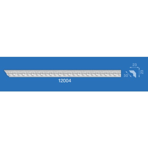 картинка Плинтус потолочный 12004 1,3м (23х23) мм инжекционный от магазина АСЯ