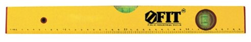 картинка Уровень "Эконом", 2 глазка, желтый  корпус, шкала 800 мм FIT DIY, 18008 от магазина АСЯ