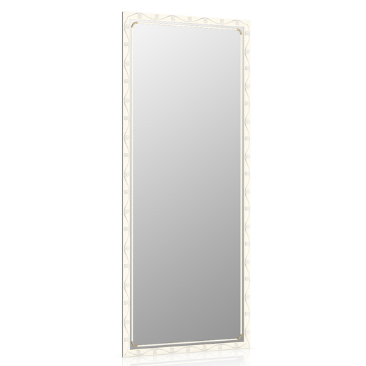 картинка Зеркало ЕвроЗеркало 119Б белый, орнамент цветок, 500х1200 мм от магазина АСЯ
