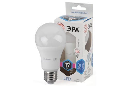 картинка Лампа светодиодная ЭРА LED smd A60-17w-840 E27 114245, нейтральный от магазина АСЯ
