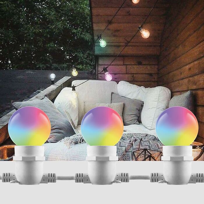 картинка Лампа светодиодная Feron LB-37 Шарик матовый E27 1W RGB плавная сменая цвета, 38116 от магазина АСЯ