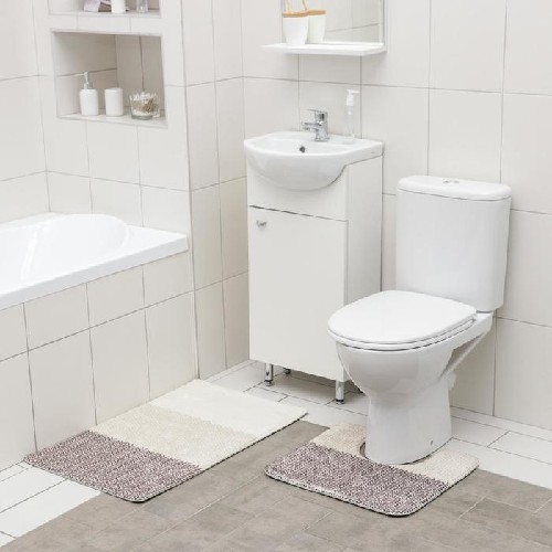 картинка Набор ковриков 50×80 см, 40×50 см для ванной и туалета SAVANNA «Тепло», 2 шт, 6622471 от магазина АСЯ