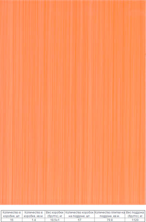 картинка Плитка настенная Ретро 25х35 оранжевый от магазина АСЯ