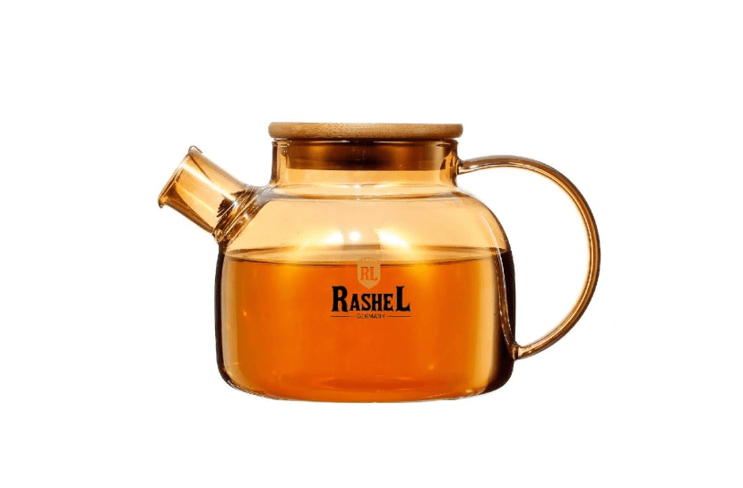 картинка Чайник заварочный 1 л RASHEL, боросиликатное стекло,  R8353 от магазина АСЯ