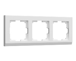 картинка Рамка Werkel на 3 поста белый WL04-Frame-03 от магазина АСЯ