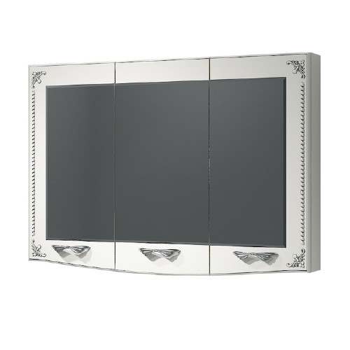 картинка Шкаф зеркальный Классик-Д 105 серебро  от магазина АСЯ