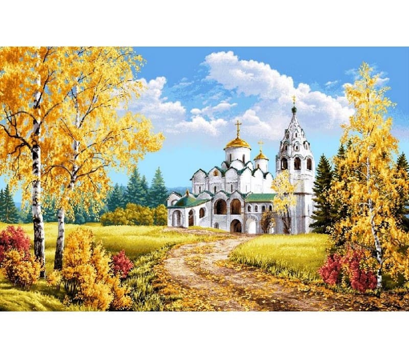 картинка Гобелен "Дорога к храму" 108х70 от магазина АСЯ
