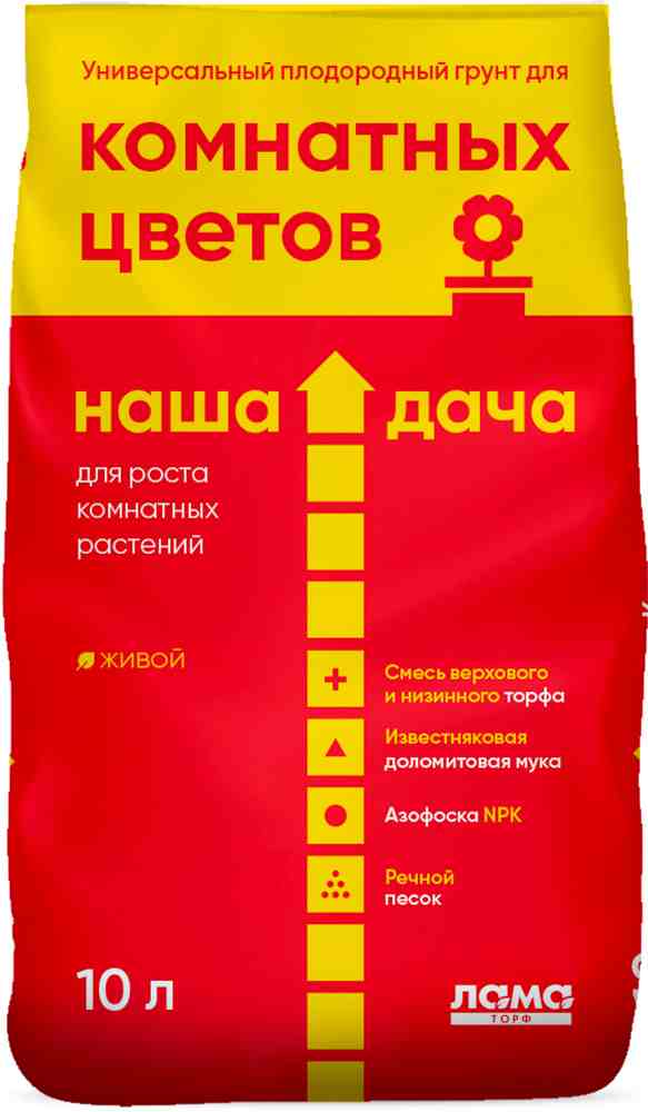 картинка Грунт 10 л для комнатных цветов, Наша дача, Lt014707										 от магазина АСЯ