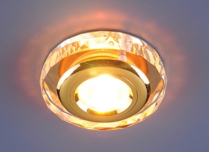 картинка Светильник точечный 1056 зеркальный / золотой (Clear/GD) от магазина АСЯ