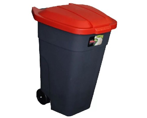 картинка Бак для раздельного сбора мусора 110л с крышкой на колесах от магазина АСЯ